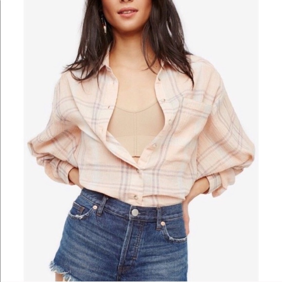 Free People Tops - Free People Plaid Top